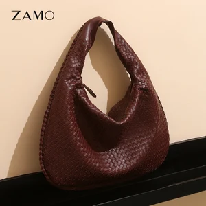 Bags Manufacturer Custom Wholesale 2026 New Women Fashion Luxury Genuine Leather Woven Handbags for Ladies