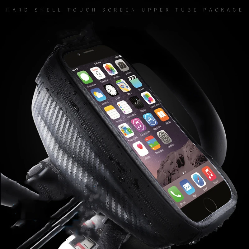 
 6,5 дюймов GPS Навигации Держатель для мобильного телефона, чехол на переднюю трубу сенсорный экран для телефона на велосипед мешок водонепроницаемый мешок для руля велосипеда  