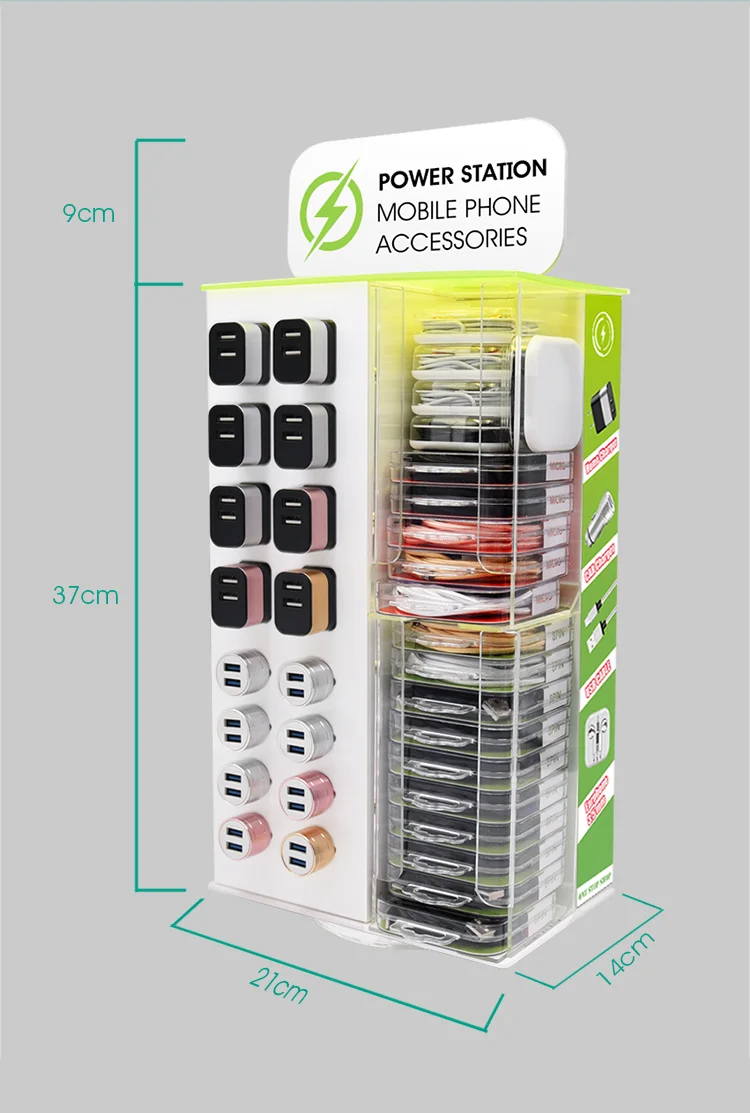 2022 New Customized Cell Phone Accessories Acrylic Retail Display Rack