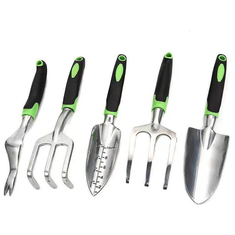 DD3804 Garden Tool Set Ergonomic Lawn Rake Digger Farmland Garden Spade Weeding Loosening Soil Rake Planter Tools