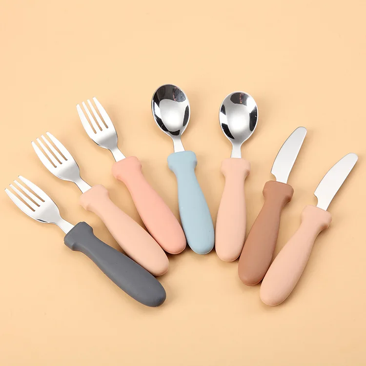 Wholesales Baby Kids Cutlery Utensils Products Feeding Training