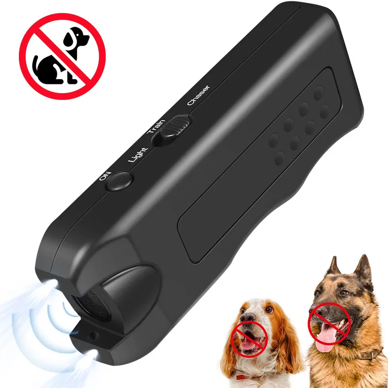 Animal Repeller Ultrasonic Solar Powered Automatic Bark Control Device Handheld Trainer Stop Dog Repellent