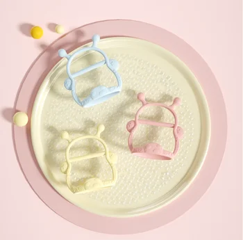 Baby Teether Toys New Arrival 100% Food Grade Bpa Free sample Silicone Chewing Teether for Newborn