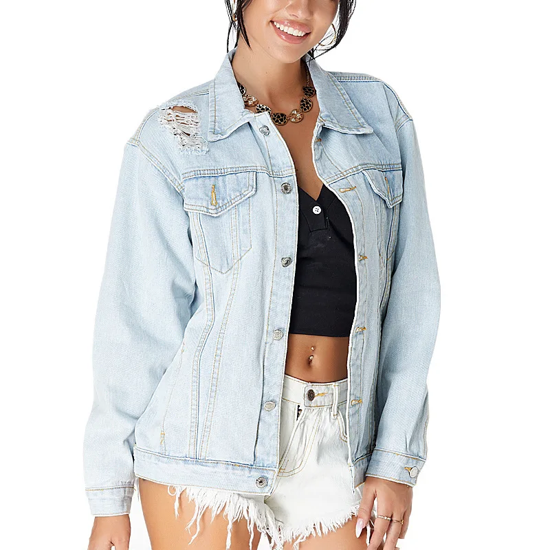 short light denim jacket