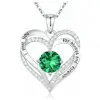 White gold green diamond