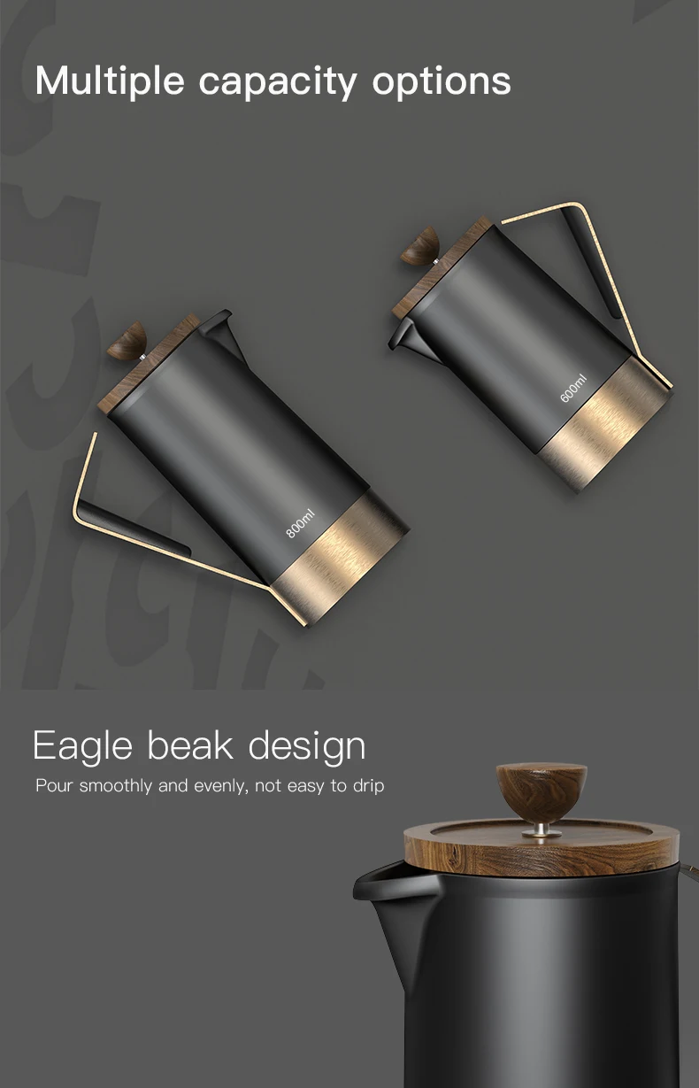 Dhpo Ceramic French Press Coffee Maker Maximum Flavor Coffee Brewer