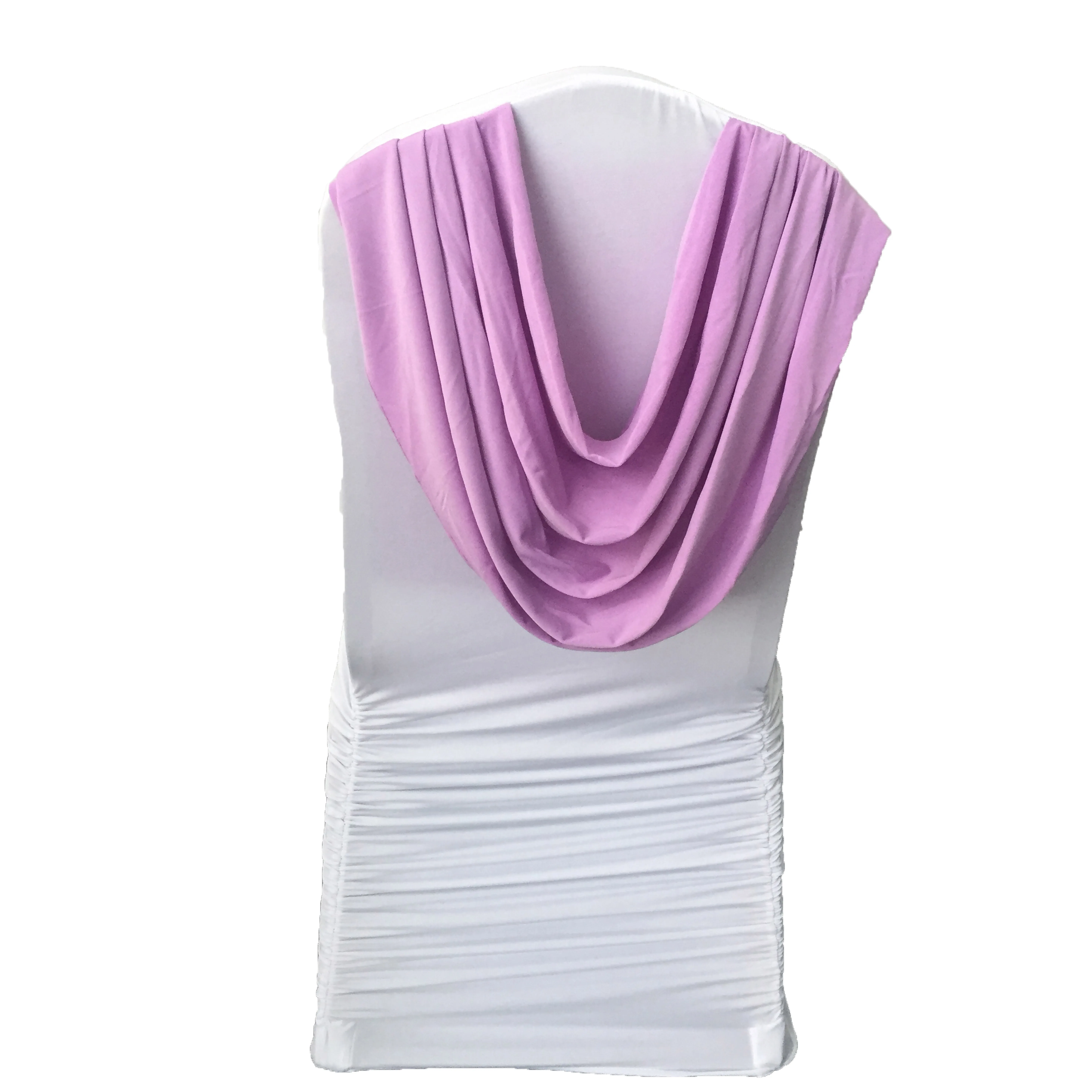 Недорогой Модный свадебный чехол на стул из спандекса с оборками