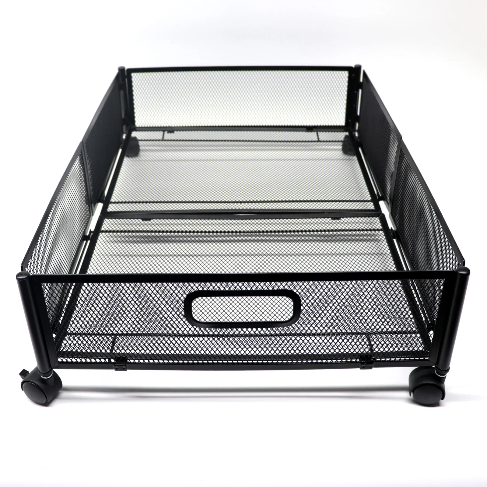 Hot Sale Under Bed Storage with Wheels Foldable Box Container Metal Organizer for Home