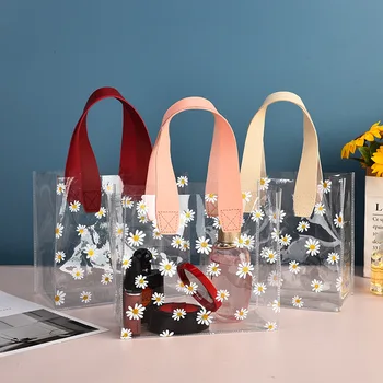 Factory Direct Clear PVC Stand-Up Pouch High Quality Beautiful Handbag for Packaging Hot Selling