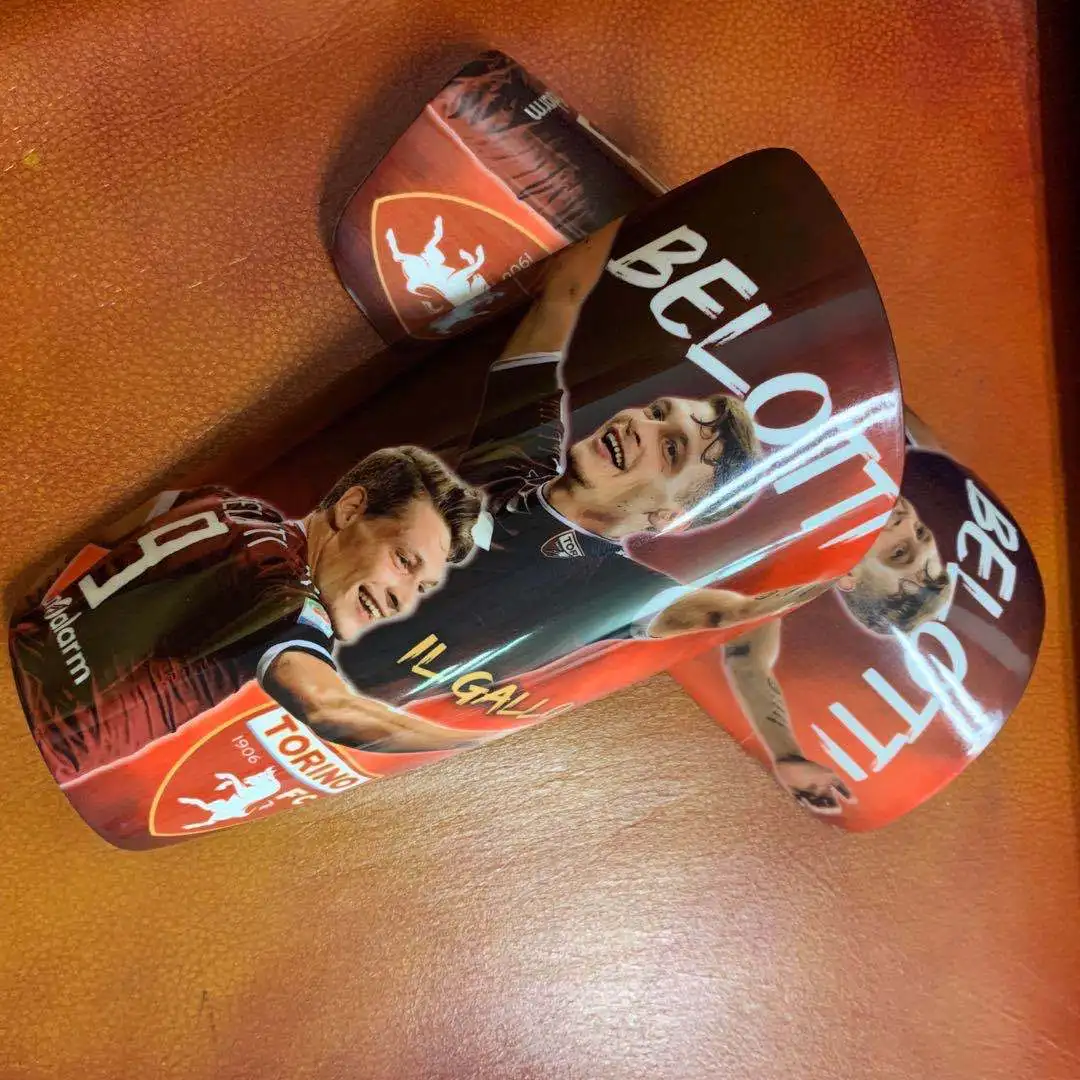 Actearlier Custom Sublimation Shin Guards Football Soccer Ball