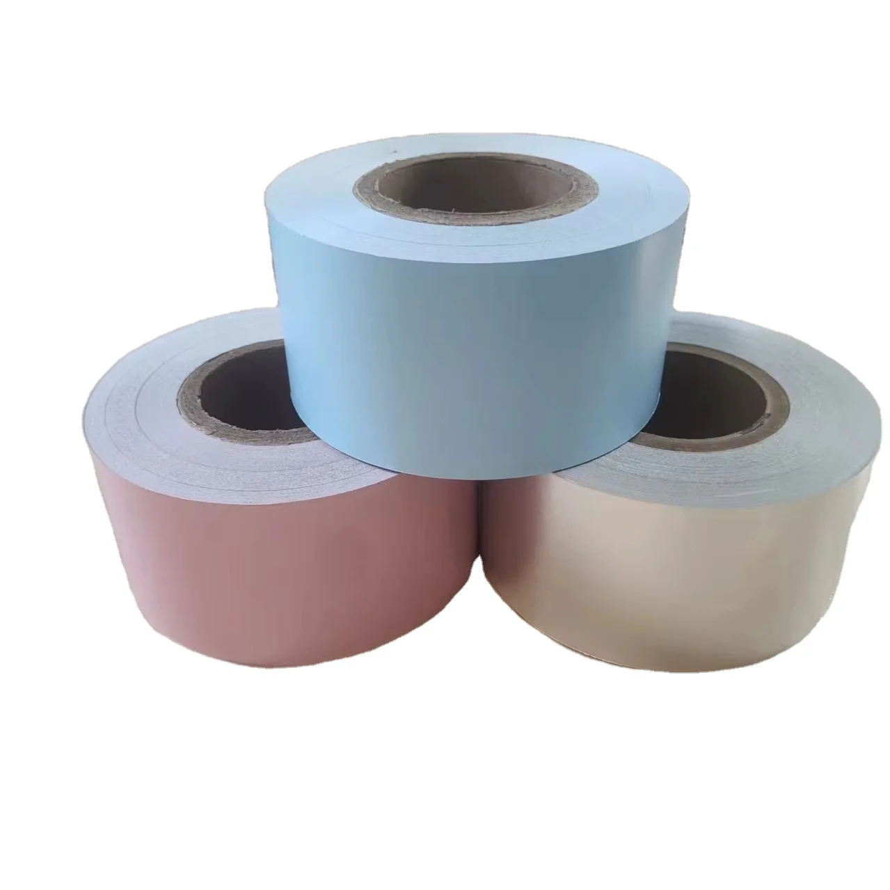 Embossing Red Green Golden Colorful Aluminium Foil Backed Paper Roll for Chocolate Wrapping