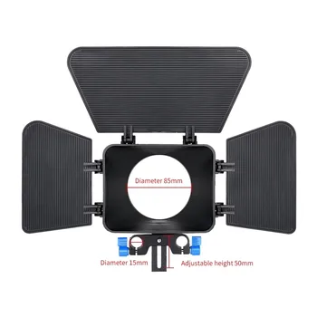 Yelangu M1 Camera Shade for All SLRS and Home DV Cameras Lens Hood Follow Focus Matte Box detail image