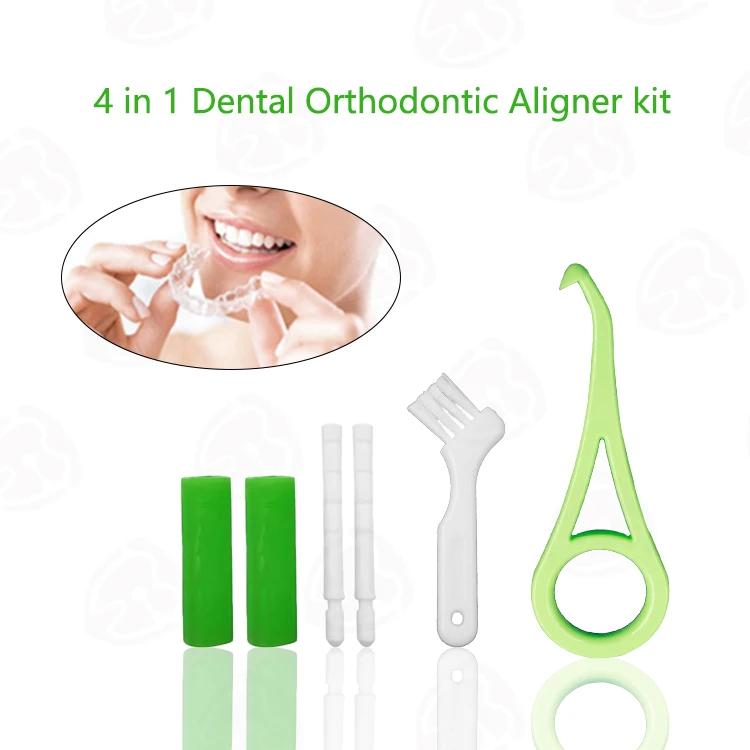 4 in 1 Aligner Removal Tool with Chewies Dental Orthodontic Aligner Kit for Braces and Trays
