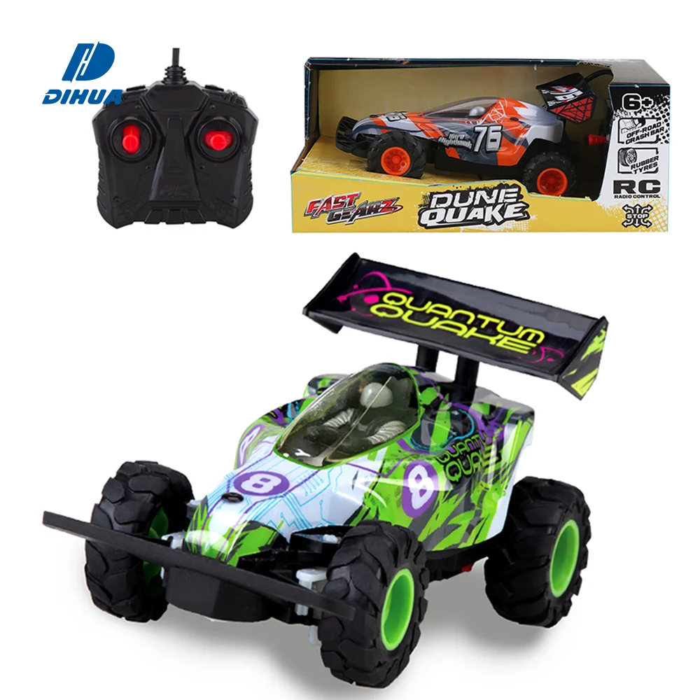 Fast Gearz - 18CM 27MHz RC PVC Buggy with Transparent Windscreen Off Road Crash Bar and Rubber Tires Full Function Remote Control Car