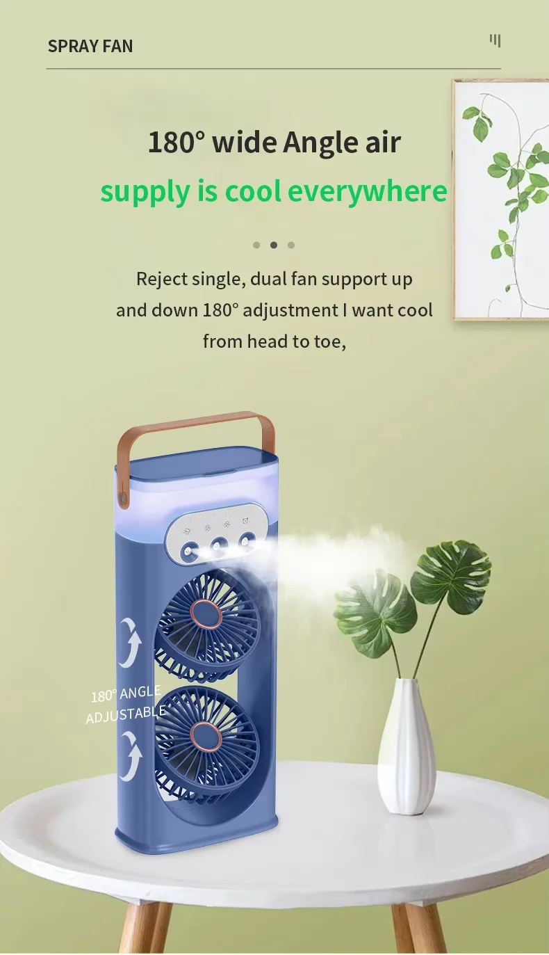 Tragbarer Mini Tischventilator Mit Luftbefeuchter Für Zuhause_voghion.com