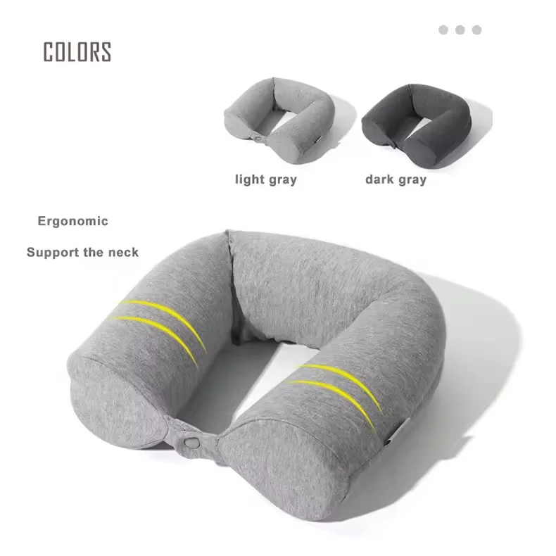 JYM Custom Long Pillow Twist Memory Foam Roll Travel Neck Support Pillow Multi-Function for Neck Back and Leg Rest