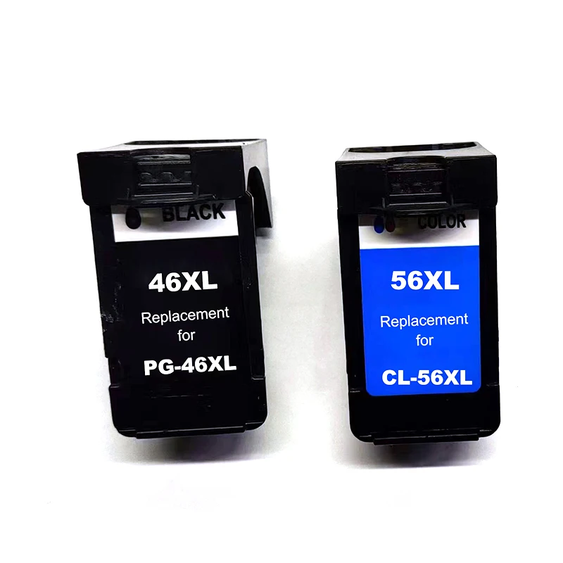 Compatible Pg-46 CL-56 46 56 XL Ink Cartridge for canon PIXMA E404 E484  E464 E414 E474 E3140 Printer