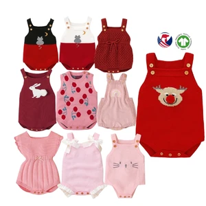 Baby Clothes Christmas Jacquard Children Knit Romper Kids Sweater