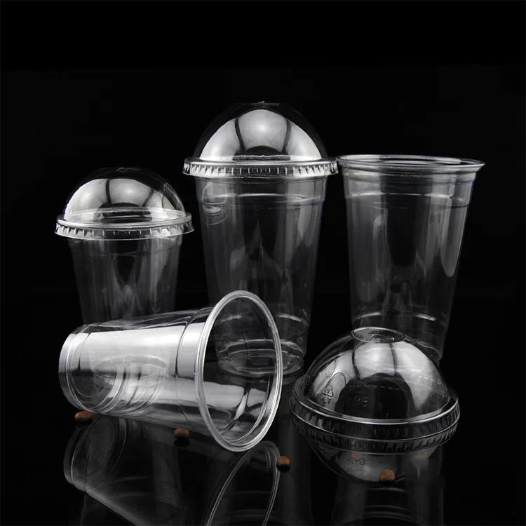 Чашка с кофе, экологически чистая пластиковая L-солома и миска, крышки с кошачьими ушками, 700 мл, 22 унции, раздельные пустые одноразовые чашки K Pet Pp с двойными стенками