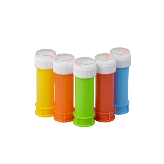 Fun Bubbles Toy Custom Promotional Toys Blowing Bubbles Water 50ML Colorful Bottle Bubble Outdoor Game