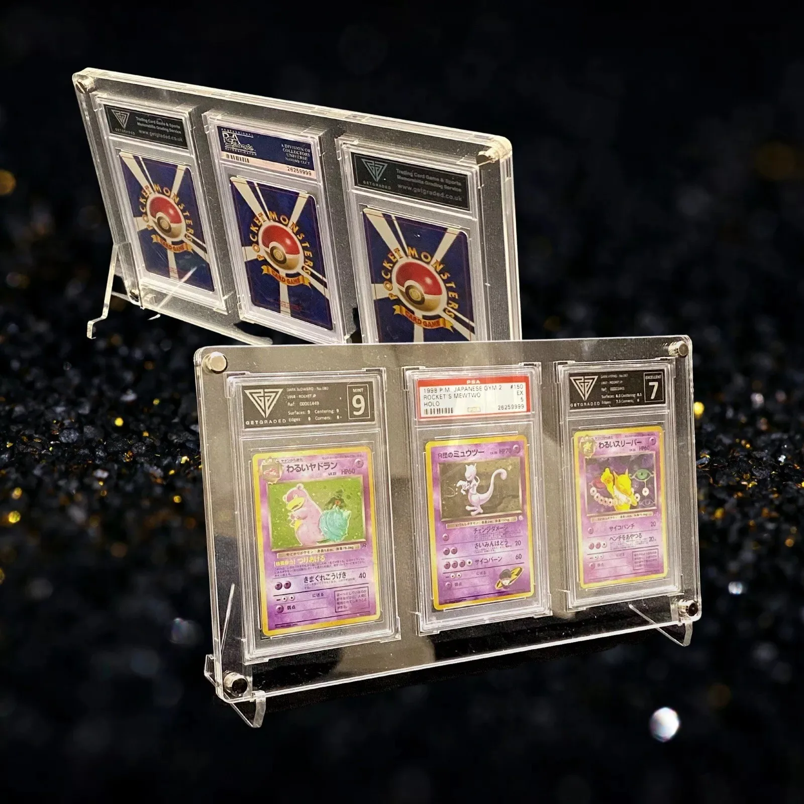 Acrylic PSA/CGC/ACE Graded Display Case Frame Stands for Pokemon Card TCG