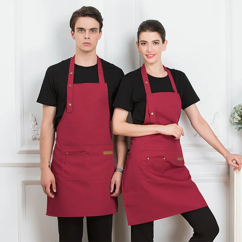 Polyester Custom Aprons Logo Kitchen Cleaning Cooking Restaurant Apron for Chef Sublimation