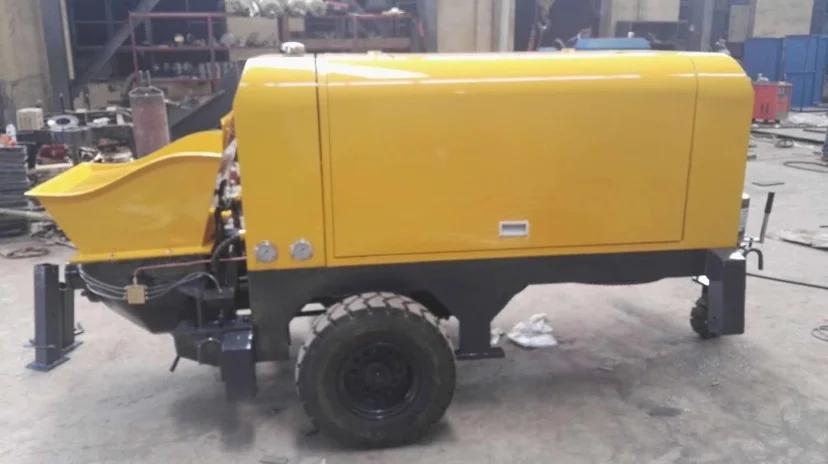 Cement Pumps For Construction Electric Mobile Trailer Concrete Pump