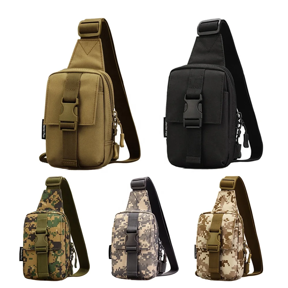Tactical Chest Bag Outdoor Shoulder Bag EDC Sports Bag Utility Cell Phone  Pouch Crossbody Pack Tool Pouch for Hiking Cycling - AliExpress