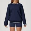 Navy Sweatshirt+shorts