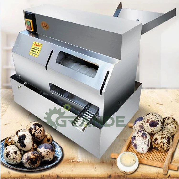 110V Boiled Quail Egg Sheller Machine Semi-automatic Husking Egg Peeler Machine 