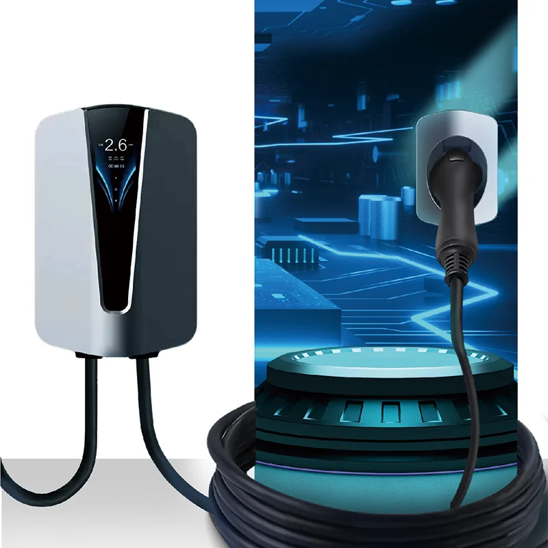 Custom Portable EV Car Charger Type1 40A 1 9KW Adjustable Current Electric Vehicle Charger for Home(图2)