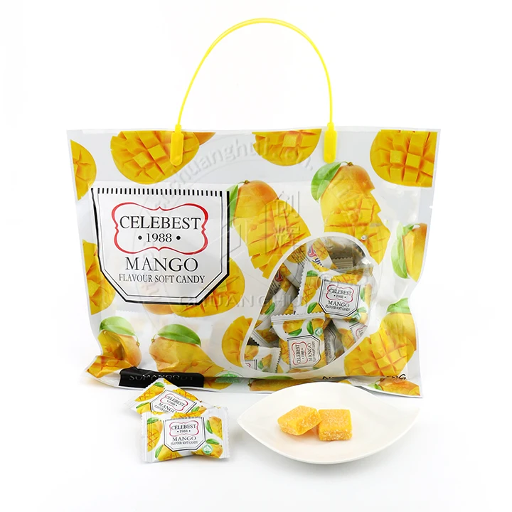 Halal Mango Soft Candy Cube Mango Fruit Flavor Jelly Soft Candy