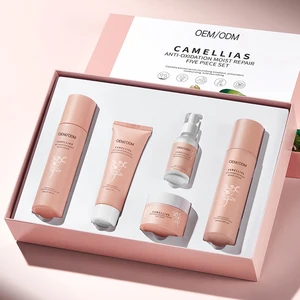 Camellia Five-Piece Vegan Serum Skincare Set Anti-Aging Nourishing Moisture Repair Antioxidant for Face All Skin Types Discount