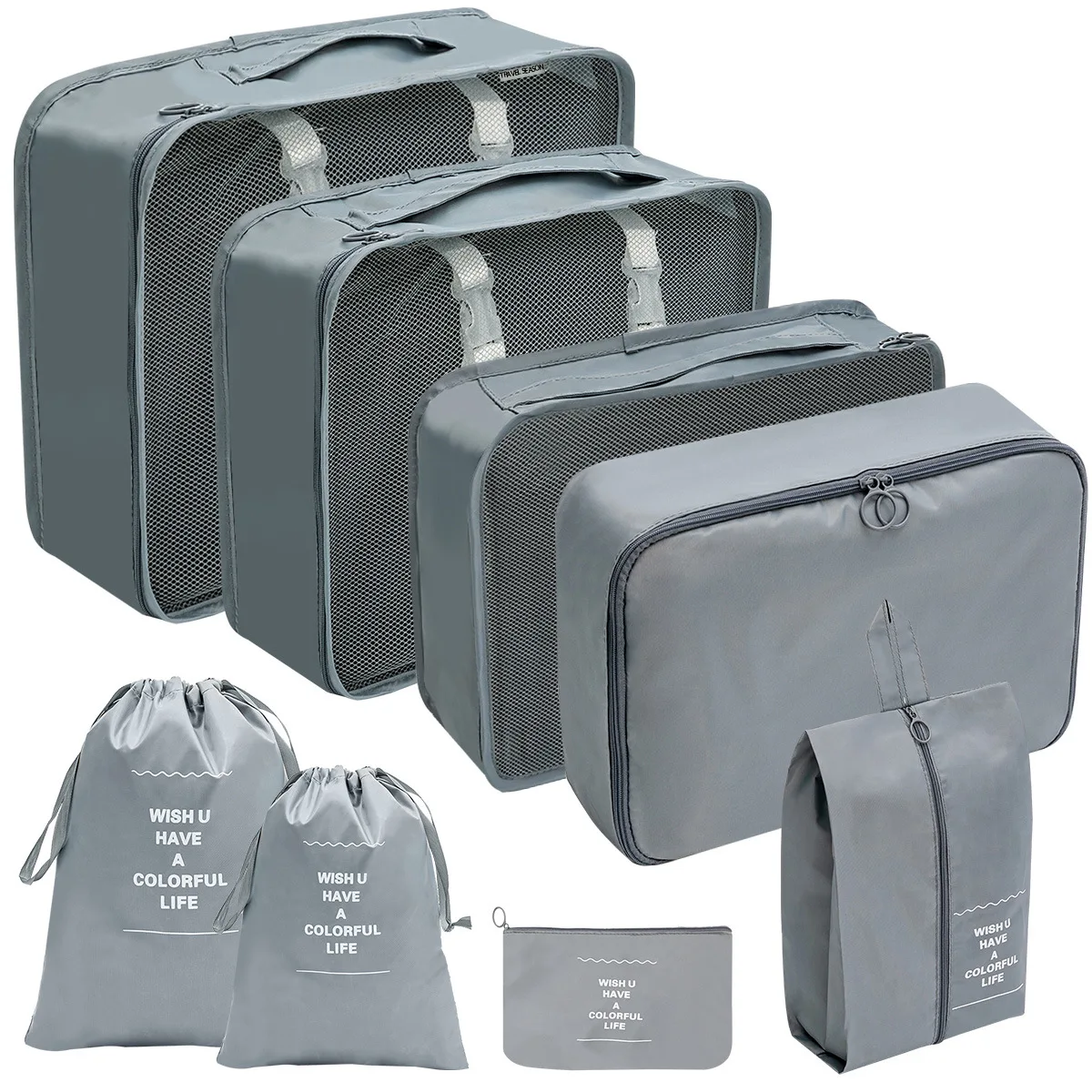 Wholesale Custom Clothes Travel Luggage Foldable Packing Storage Box Organizers for Travel Accessories