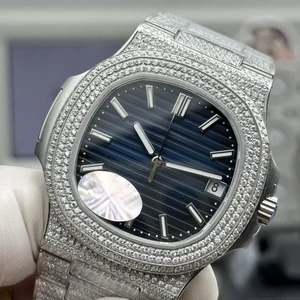 New Diamond-encrusted Moissanite High-quality Classic Elegant Men's Mechanical Watch Business Waterproof Automatic Brand Watches