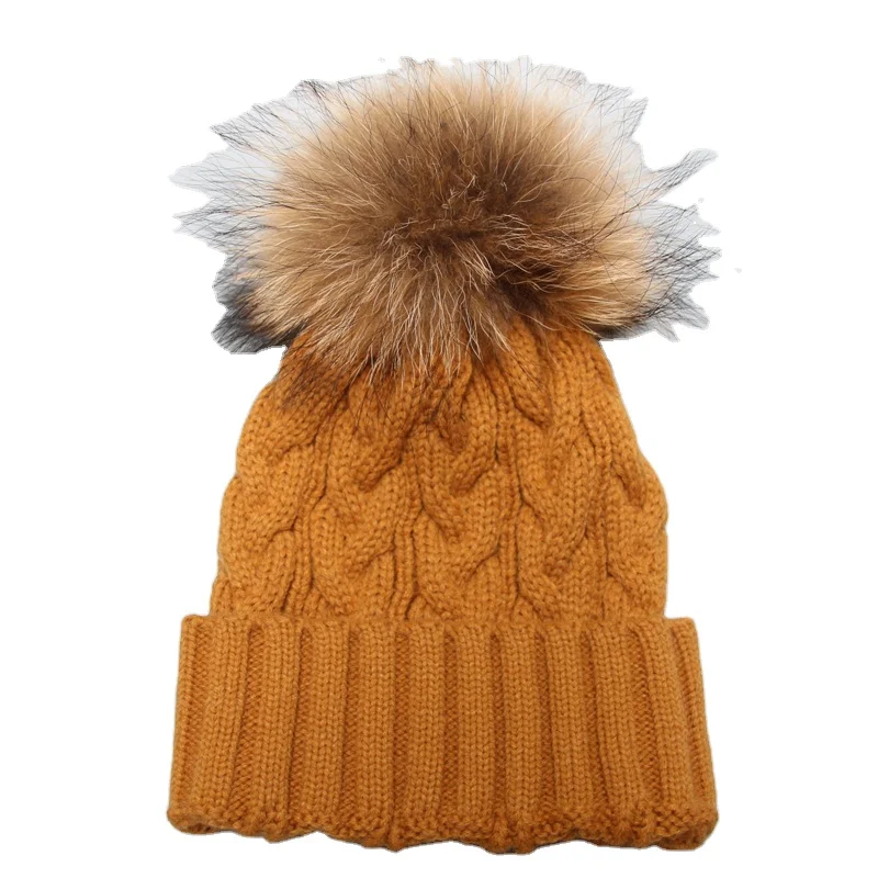 100% Acrylic Knit Winter Hat For Men 