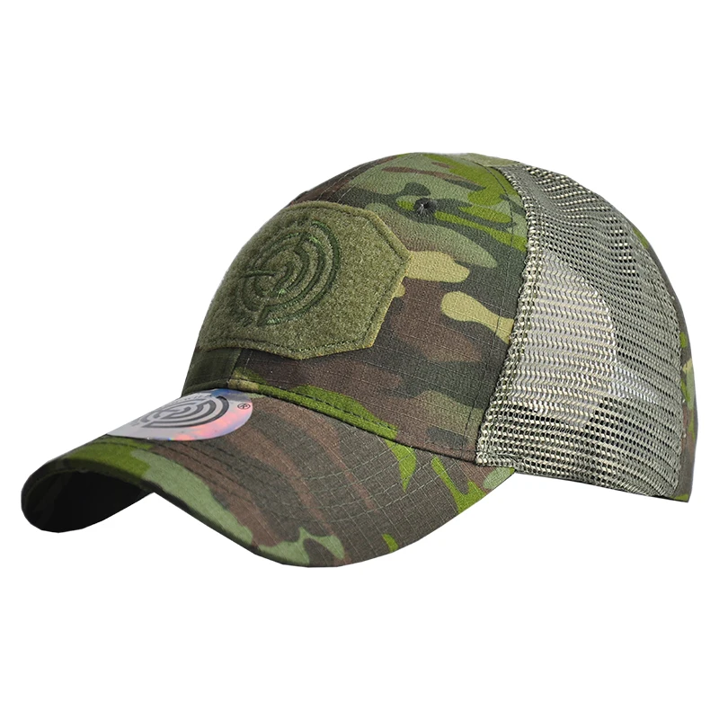 HAN WILD 6-Panel Mesh Hat - Breathable & Durable Camouflage