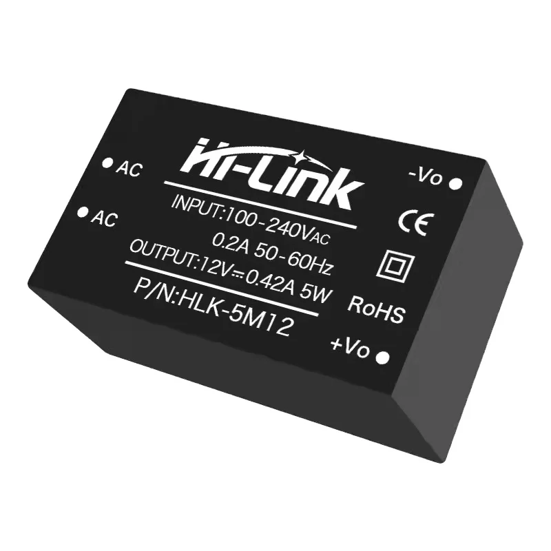 HiLink 12v 5w ac dc power module / power board / ac dc converter HLK-5M12