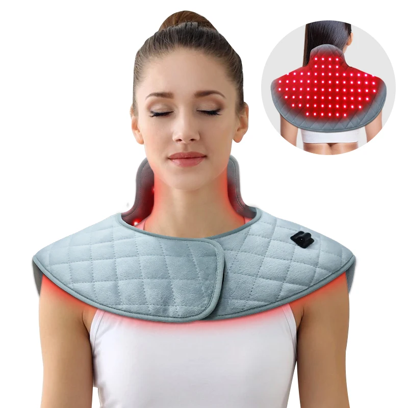 RedThera 24W 100Leds Infrared Red Light Therapy Shoulder and Neck Wrap Pads for Home Use