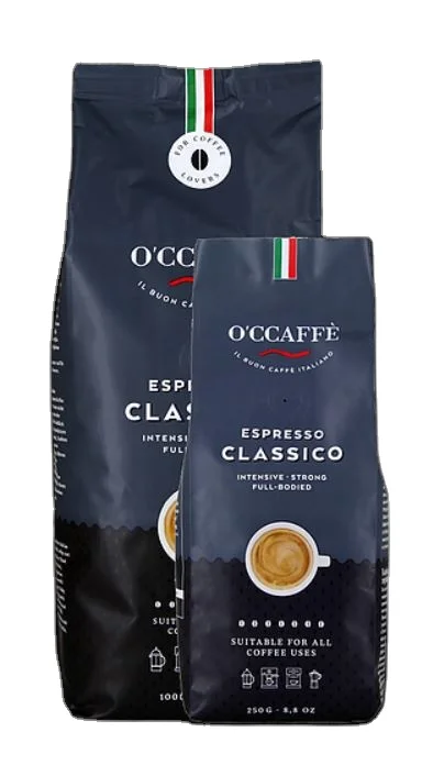 
Italian Espresso Beans - 1kg Bag or 250g bag - Espresso classico coffee for moka, coffee machines - For Home 