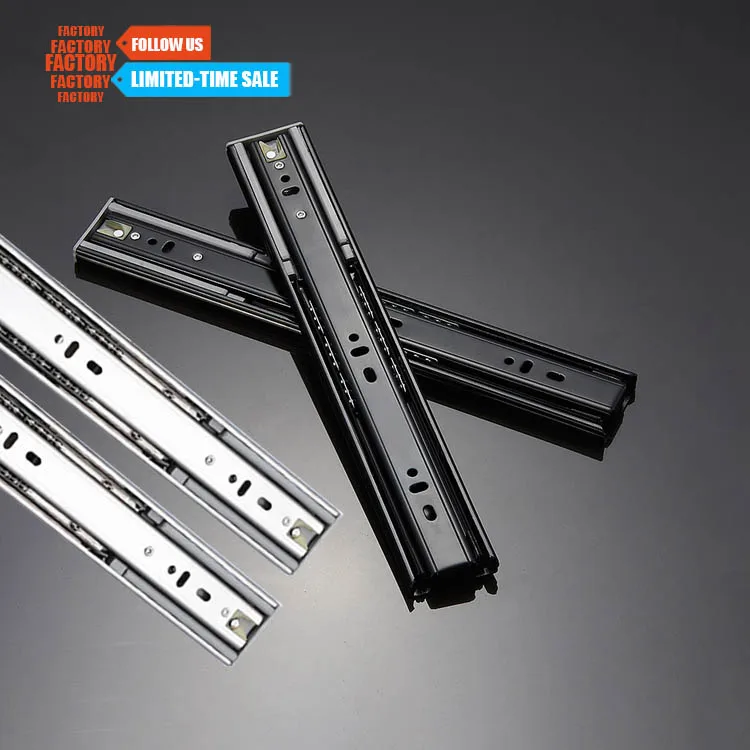 Toco Desk Drawer File Rails d Series Drawer Slide Copper Telescopic Slide Rail Concealed Telescopic Rail