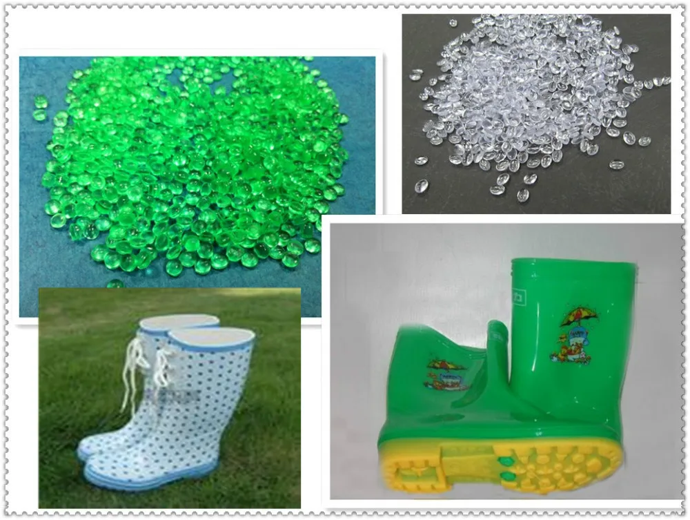 Natural Transparent PVC Plastic Raw Material Compound Pellets Crystal PVC Granules 60-70 a for Shoes Sole