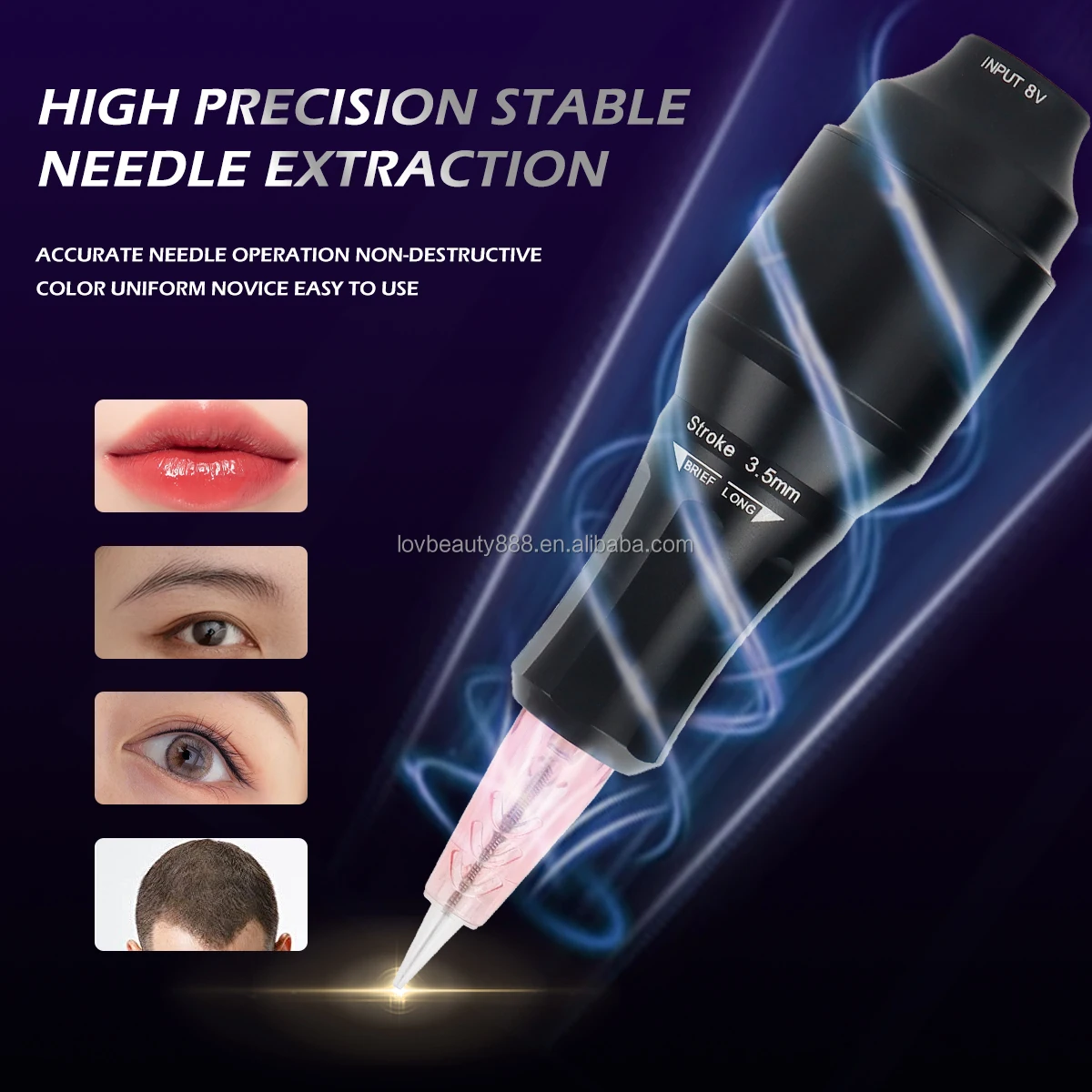 Custom PMU Digital Scalp Micropigmentation Pen Device 3 Modes Adjustable Powerful Electric SMP Permanent Makeup Tattoo Machine