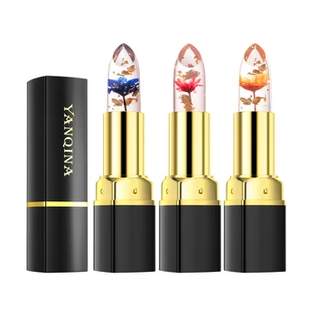 New Trend Vegan Transparent Matte Lipstick Mineral-Ingredient Color-Changing Moisturizing Stick Lip Balm MSDS Glitter for Sale