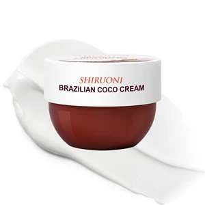 OEM Private Label Organic Vitamin E Squalane Coconut Oil Sweet Almond Oil Hydrating Whitening Nourishing Brazilian Coco Cream