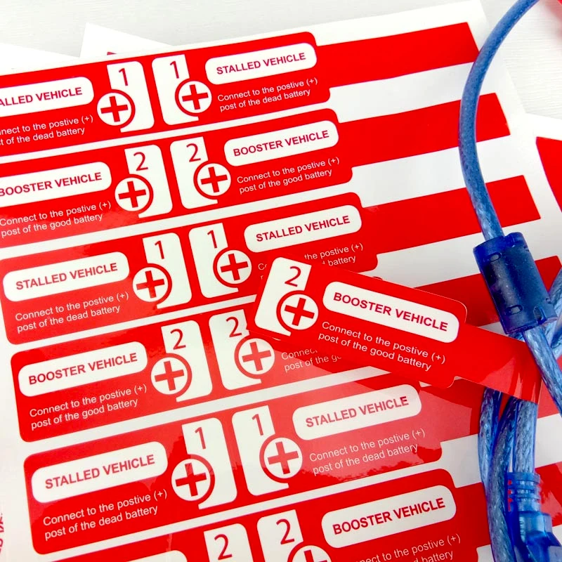 Custom Self Adhesive Label Printing Network Self Laminating Thermal Cable Electrical Tie Wire Printer Labels Tube Sticker