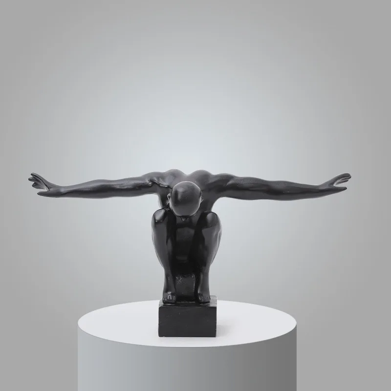 Самые популярные товары купленные онлайн 3d скульптура мужские уличные статуи летающего человека для мужчин современное искусство