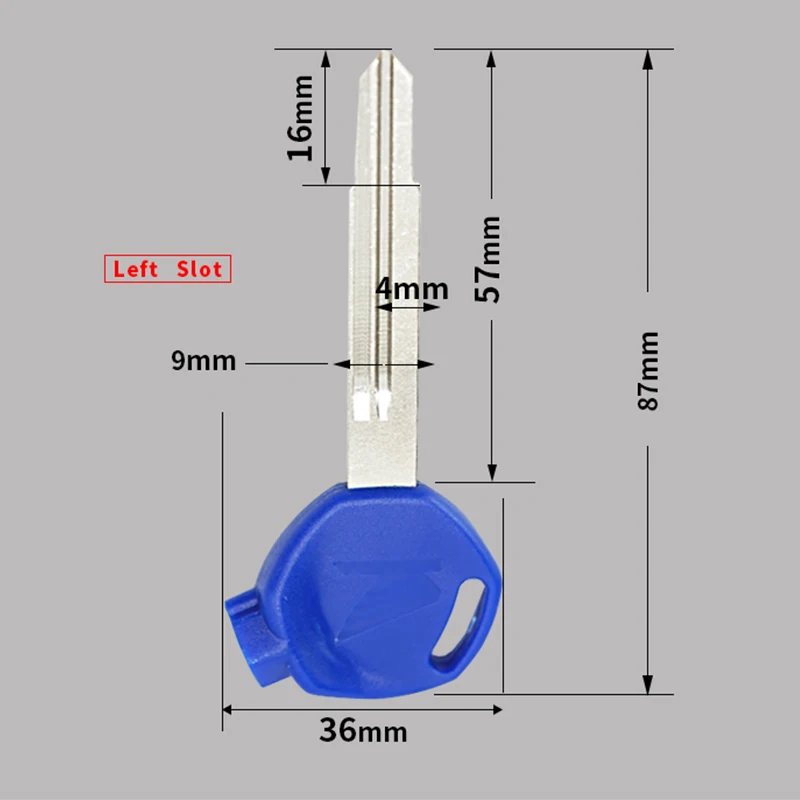 Универсальная левая часть для автовелосипеда, Черная/красная/синяя НЕОБРАБОТАННАЯ лезвие, мотоциклетная Магнитная заготовка для Honda DIO Z4 125 SCR100 WH110