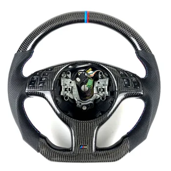 FOR BMW M3 E46 E39 E53 330ci 325i Steering Wheel Carbon Fiber Handmade Leather Customized Car Steering Wheel