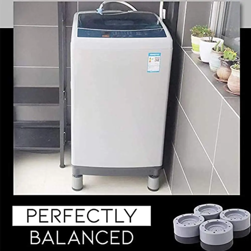 Washing Machine Shock-absorbing Pad Stackable Shock-absorbing Noise Reduction Anti-skid Pad Base Foot Pad Stabilizer